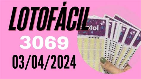 concurso lotofácil 3069